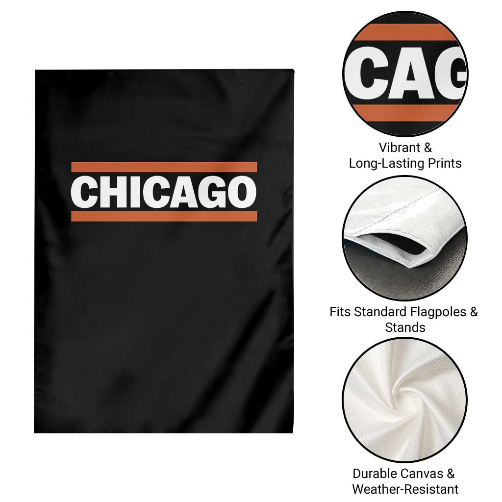 Chicago Garden Flag Classic Retro City Illinois IL Lake Michigan Midwest Pride TS11 Print Your Wear