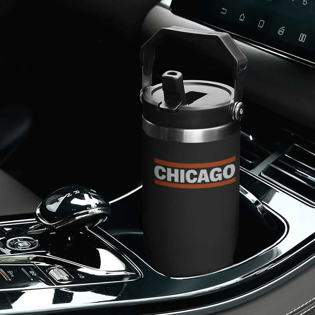 Chicago Flip Straw Tumbler Classic Retro City Illinois IL Lake Michigan Midwest Pride TS11 Print Your Wear