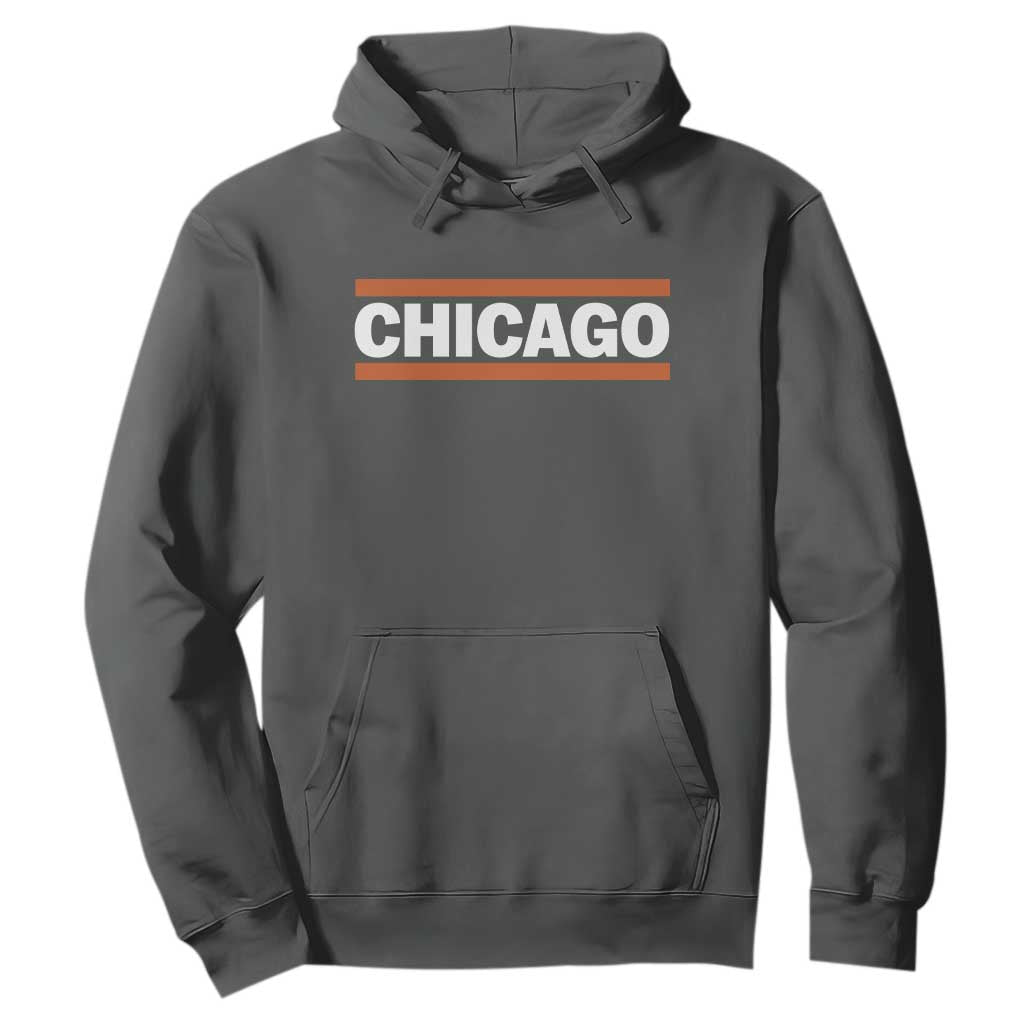 Chicago Hoodie Classic Retro City Illinois IL Lake Michigan Midwest Pride TS11 Dark Heather Print Your Wear