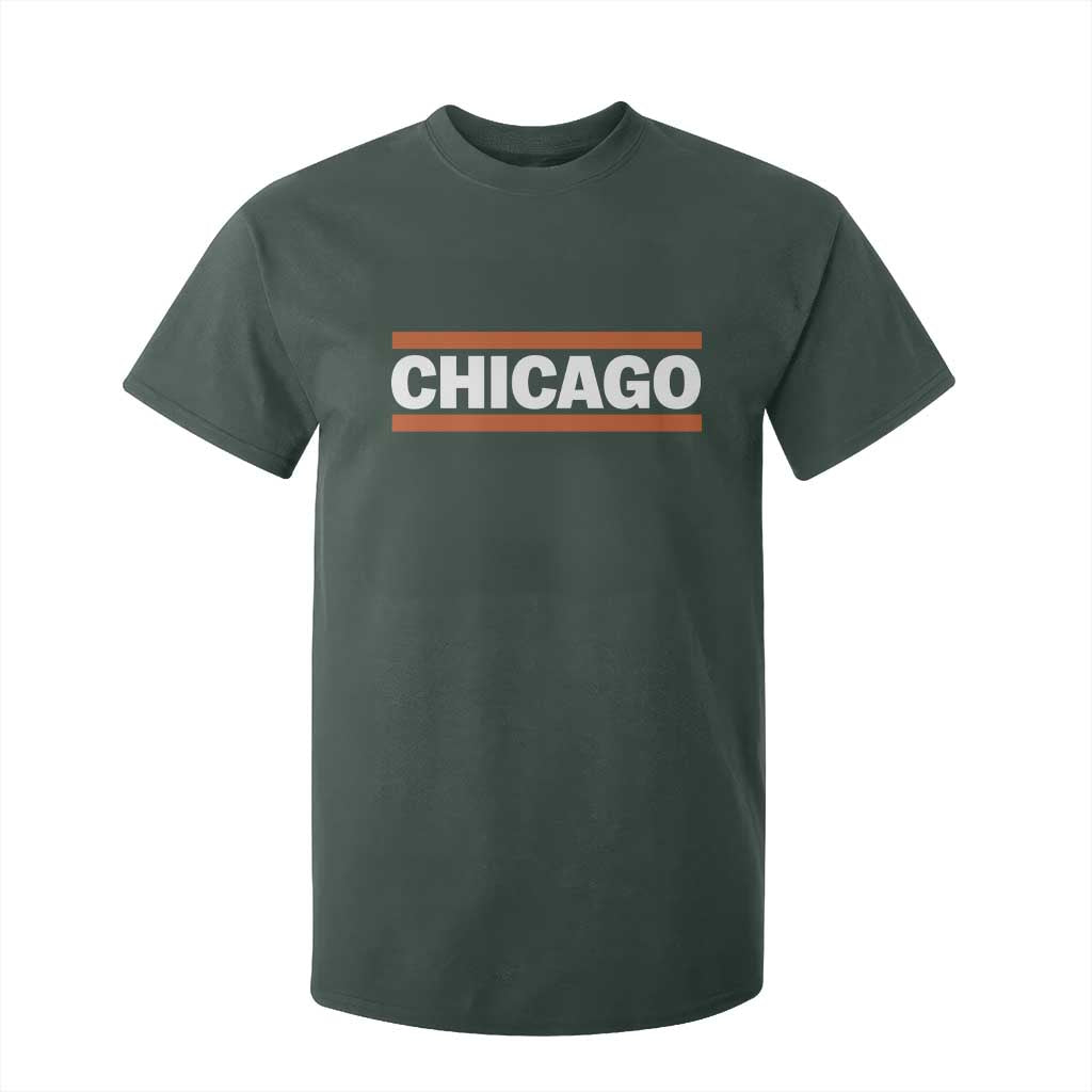 Chicago T Shirt For Kid Classic Retro City Illinois IL Lake Michigan Midwest Pride TS11 Dark Forest Green Print Your Wear
