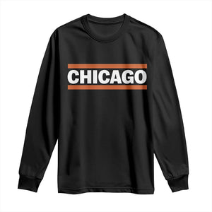 Chicago Long Sleeve Shirt Classic Retro City Illinois IL Lake Michigan Midwest Pride TS11 Black Print Your Wear