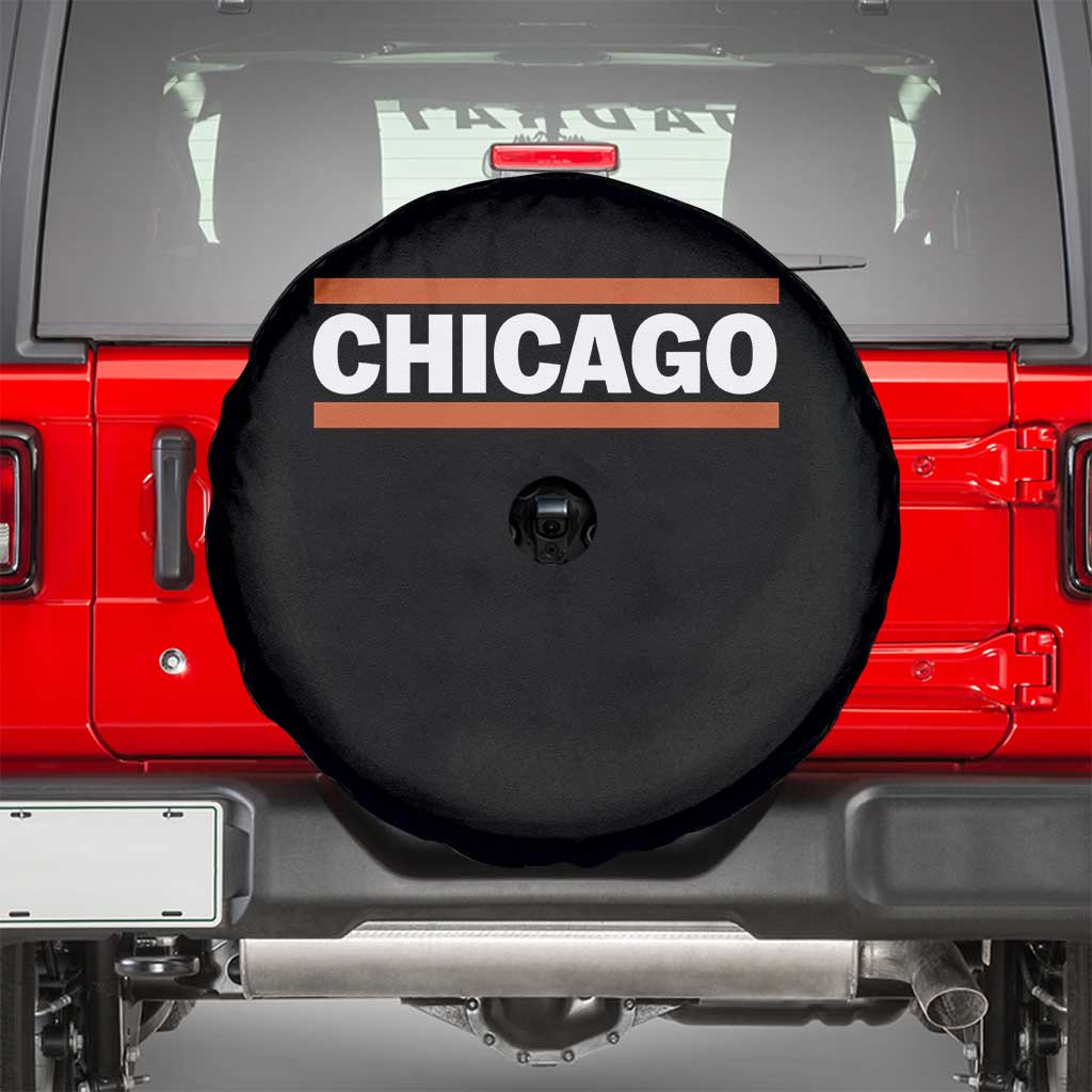 Chicago Spare Tire Cover Classic Retro City Illinois IL Lake Michigan Midwest Pride TS11 Black Print Your Wear