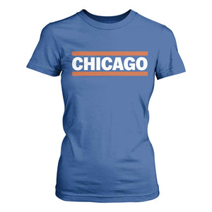Chicago T Shirt For Women Classic Retro City Illinois IL Lake Michigan Midwest Pride TS11 Royal Blue Print Your Wear
