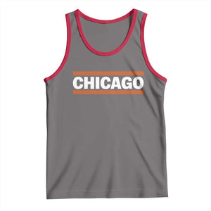 Chicago Tank Top Classic Retro City Illinois IL Lake Michigan Midwest Pride TS11 Deep Heather Red Print Your Wear