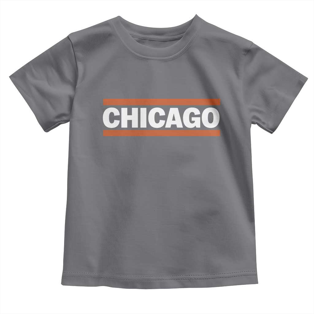 Chicago Toddler T Shirt Classic Retro City Illinois IL Lake Michigan Midwest Pride TS11 Charcoal Print Your Wear