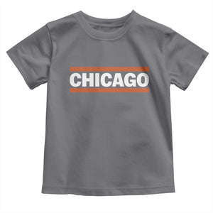 Chicago Toddler T Shirt Classic Retro City Illinois IL Lake Michigan Midwest Pride TS11 Charcoal Print Your Wear