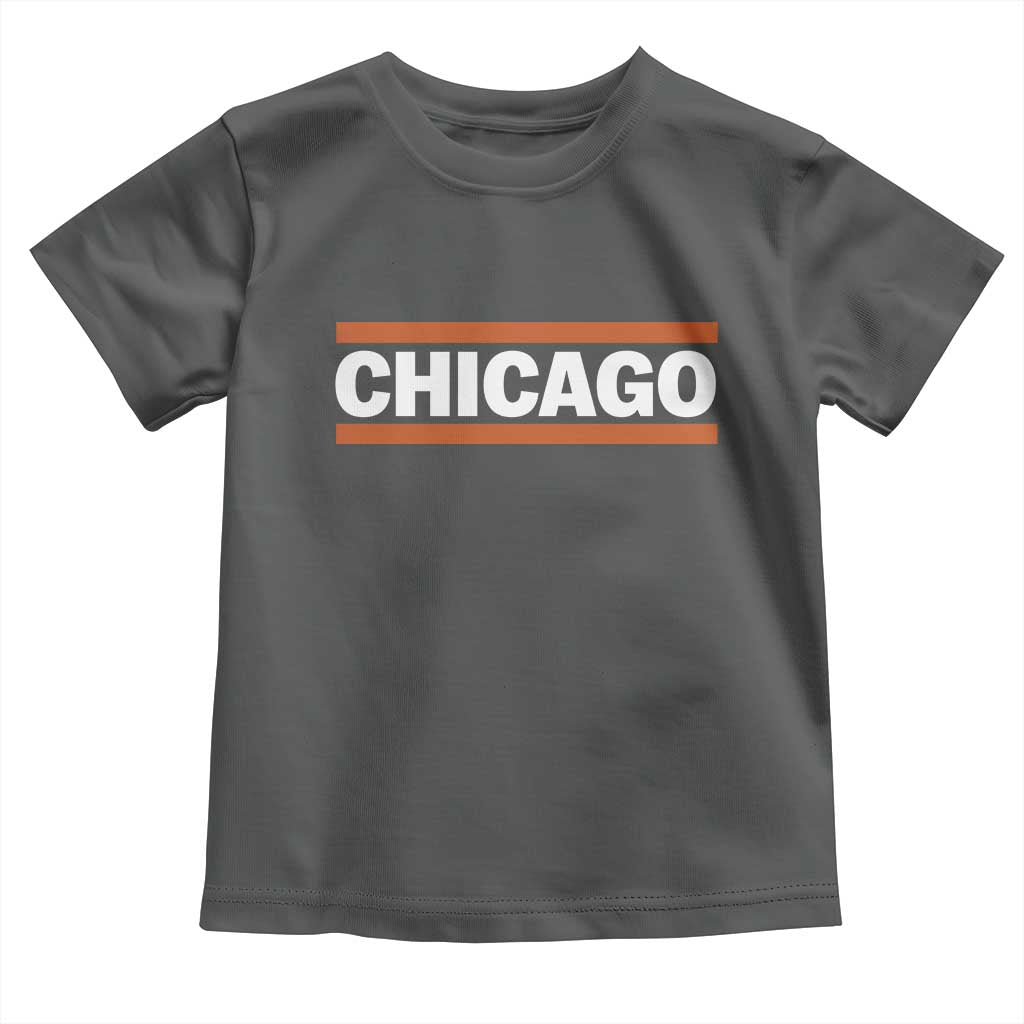 Chicago Toddler T Shirt Classic Retro City Illinois IL Lake Michigan Midwest Pride TS11 Dark Heather Print Your Wear