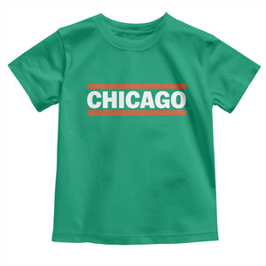 Chicago Toddler T Shirt Classic Retro City Illinois IL Lake Michigan Midwest Pride TS11 Irish Green Print Your Wear