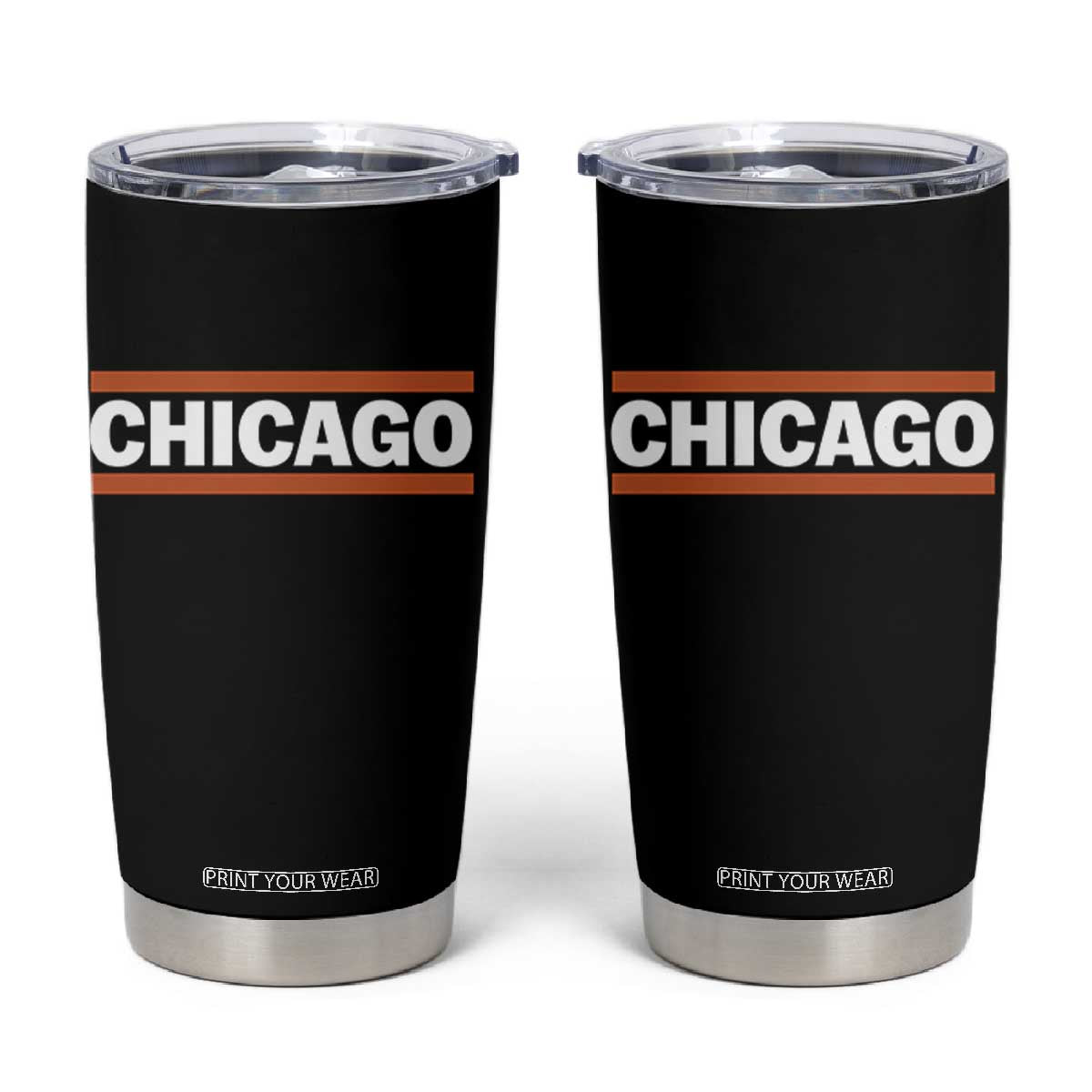 Chicago Tumbler Cup Classic Retro City Illinois IL Lake Michigan Midwest Pride TS11 Black Print Your Wear