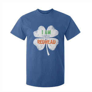 Funny Irish St Patrick's Day I Am The Redhead T Shirt For Kid Vintage Clover Shamrock TS11 Royal Blue Print Your Wear