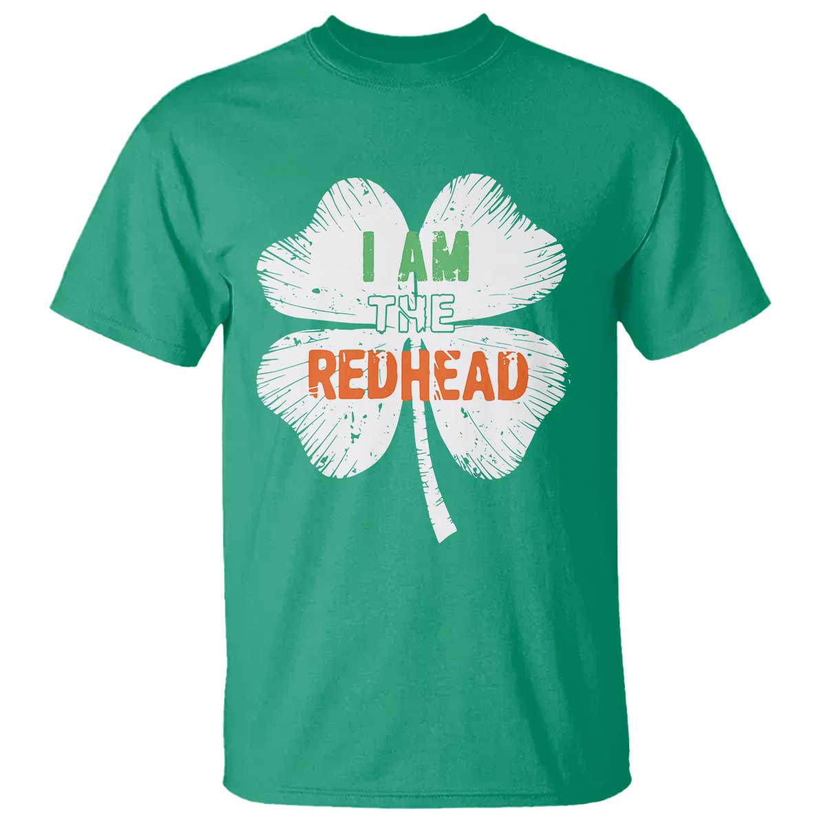Funny Irish St Patrick's Day I Am The Redhead T Shirt Vintage Clover Shamrock TS11 Irish Green Print Your Wear