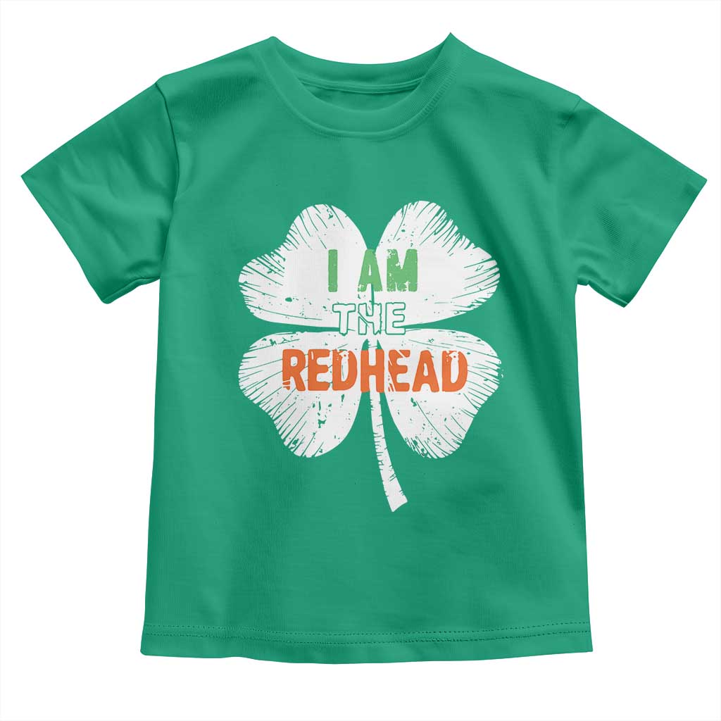 Funny Irish St Patrick's Day I Am The Redhead Toddler T Shirt Vintage Clover Shamrock TS11 Irish Green Print Your Wear