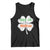 Funny Irish St Patrick's Day Dibs On The Redhead Tank Top Vintage Clover Shamrock TS11 Black Print Your Wear