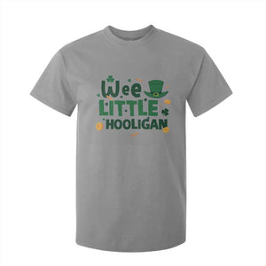 Funny St Patrick's Day Wee Little Hooligan T Shirt For Kid Shamrock TS11 Sport Gray Print Your Wear