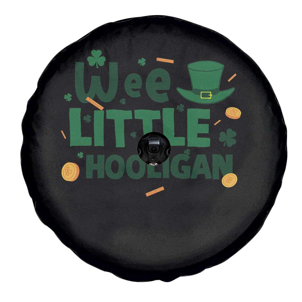 Funny St Patrick's Day Wee Little Hooligan Spare Tire Cover Shamrock TS11 Print Your Wear