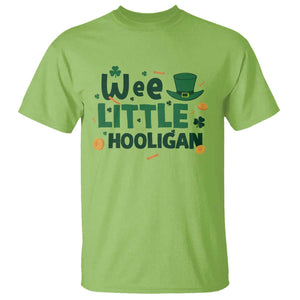 Funny St Patrick's Day Wee Little Hooligan T Shirt Shamrock TS11 Lime Print Your Wear