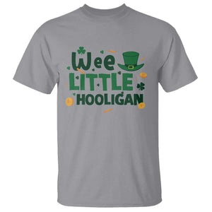 Funny St Patrick's Day Wee Little Hooligan T Shirt Shamrock TS11 Sport Gray Print Your Wear