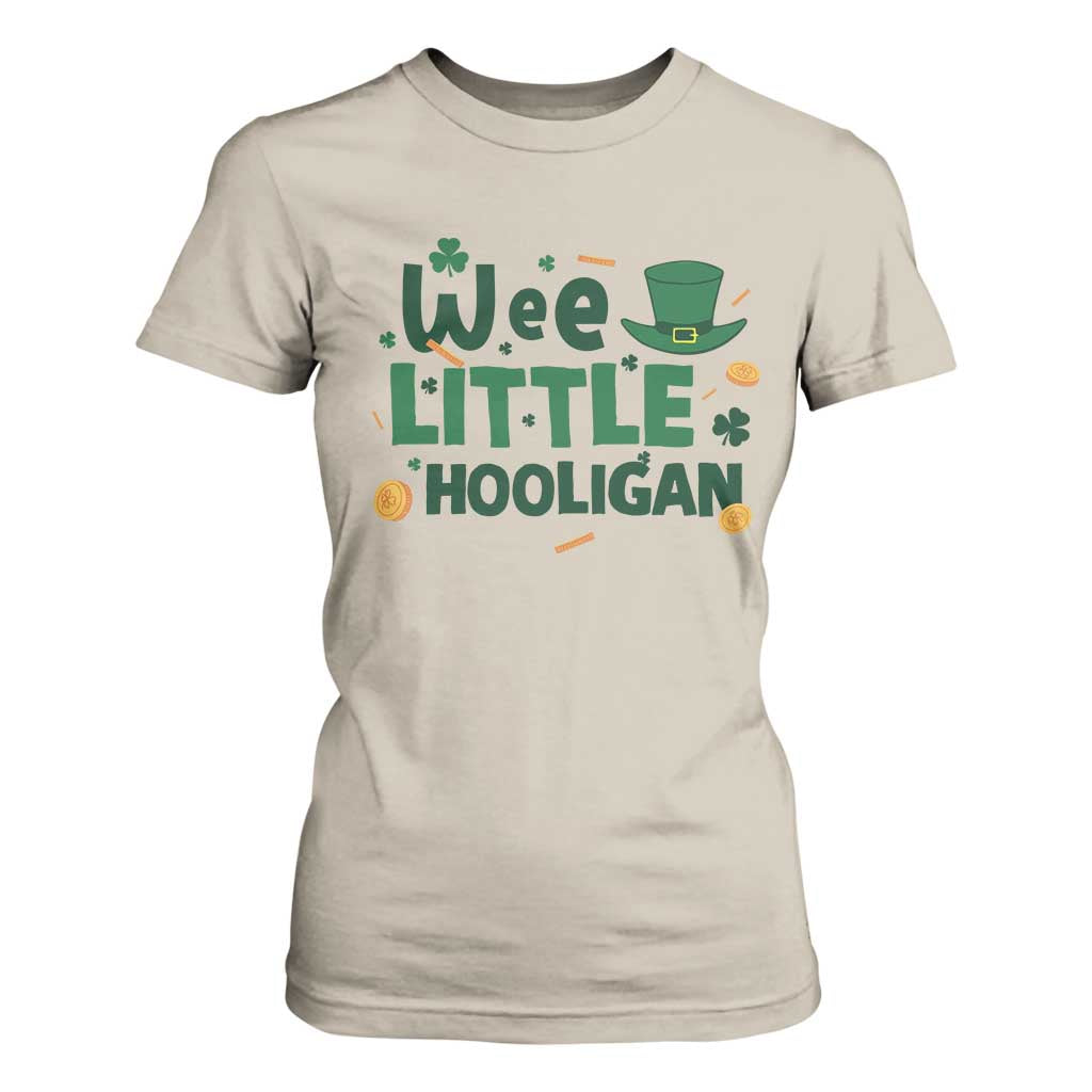 Funny St Patrick's Day Wee Little Hooligan T Shirt For Women Shamrock TS11 Sand Print Your Wear