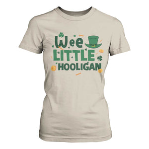 Funny St Patrick's Day Wee Little Hooligan T Shirt For Women Shamrock TS11 Sand Print Your Wear
