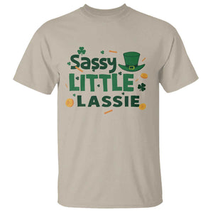 Funny St Patrick's Day Sassy Little Lassie T Shirt Shamrock TS11 Sand Print Your Wear