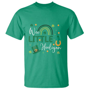 Funny Wee Little Hooligan T Shirt St Patrick's Day Shamrock Rainbow TS11 Irish Green Print Your Wear