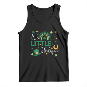 Funny Wee Little Hooligan Tank Top St Patrick's Day Shamrock Rainbow TS11 Black Print Your Wear