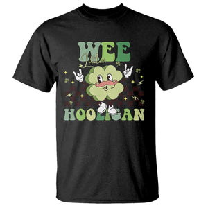 Funny St Patrick's Day Wee Little Hooligan T Shirt Retro Groovy Clover TS11 Black Print Your Wear