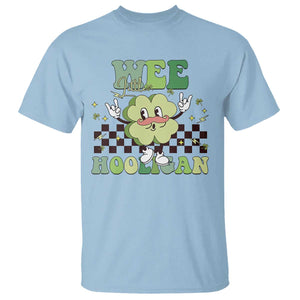 Funny St Patrick's Day Wee Little Hooligan T Shirt Retro Groovy Clover TS11 Light Blue Print Your Wear