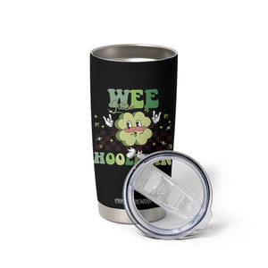 Funny St Patrick's Day Wee Little Hooligan Tumbler Cup Retro Groovy Clover TS11 Print Your Wear