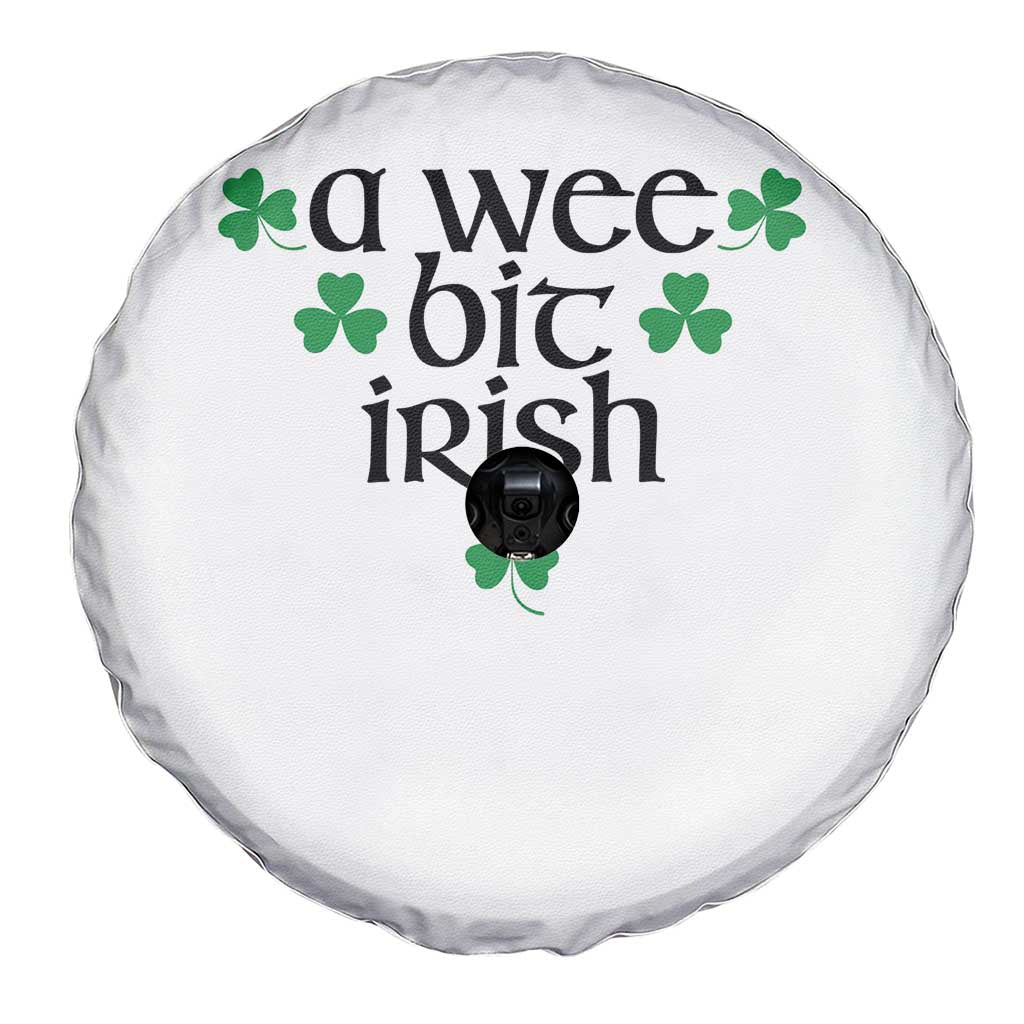 Funny Irish Heritage Spare Tire Cover A Wee Bit Irish St Patrick's Day Shamrock TS11 Print Your Wear