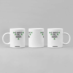 Funny Irish Heritage Coffee Mug A Wee Bit Irish St Patrick's Day Shamrock TS11 Print Your Wear