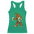 Funny Bigfoot St Patrick's Day Irish Beer Drinking Racerback Tank Top TS11 Irish Green Print Your Wear