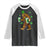 Funny Bigfoot St Patrick's Day Irish Beer Drinking Raglan Shirt TS11 Black White Print Your Wear
