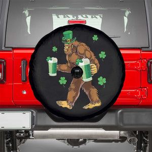 Funny Bigfoot St Patrick's Day Irish Beer Drinking Spare Tire Cover TS11 Black Print Your Wear