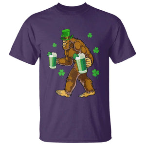 Funny Bigfoot St Patrick's Day Irish Beer Drinking T Shirt TS11 Purple Print Your Wear