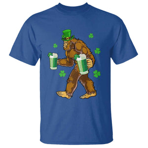 Funny Bigfoot St Patrick's Day Irish Beer Drinking T Shirt TS11 Royal Blue Print Your Wear
