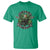 Funny Irish Viking T Shirt Vintage Shamrock Celtic Viking Skull TS11 Irish Green Print Your Wear