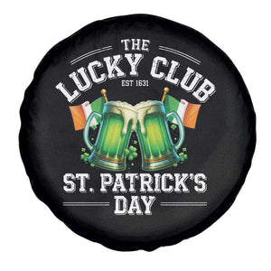 Funny St Patrick's Day Irish Beer Drinking Spare Tire Cover The Lucky Beer Club Ireland Flag TS11 Print Your Wear