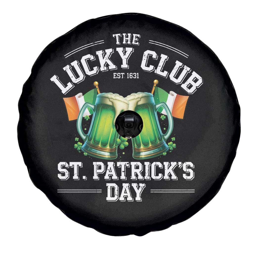 Funny St Patrick's Day Irish Beer Drinking Spare Tire Cover The Lucky Beer Club Ireland Flag TS11 Print Your Wear