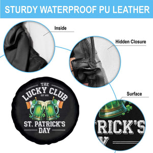 Funny St Patrick's Day Irish Beer Drinking Spare Tire Cover The Lucky Beer Club Ireland Flag TS11 Print Your Wear