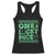 Funny One Lucky Dude Racerback Tank Top St Patrick's Day Clover Horseshoe TS11 Black Print Your Wear