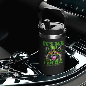 Funny It's Me I Am The Shenanigans Flip Straw Tumbler St Patrick's Day Racoon Shamrock TS11 Print Your Wear
