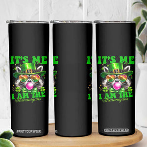 Funny It's Me I Am The Shenanigans Skinny Tumbler St Patrick's Day Racoon Shamrock TS11 Print Your Wear
