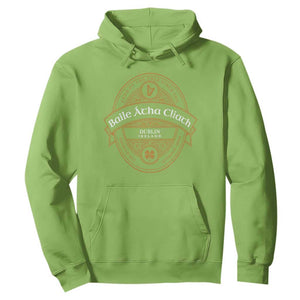 Dublin Ireland Hoodie Baile Atha Cliath Land Of The Free Since 1916 TS11 Lime Print Your Wear