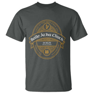 Dublin Ireland T Shirt Baile Atha Cliath Land Of The Free Since 1916 TS11 Dark Heather Print Your Wear