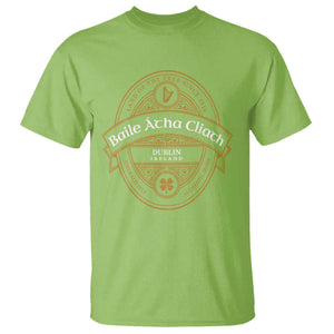 Dublin Ireland T Shirt Baile Atha Cliath Land Of The Free Since 1916 TS11 Lime Print Your Wear