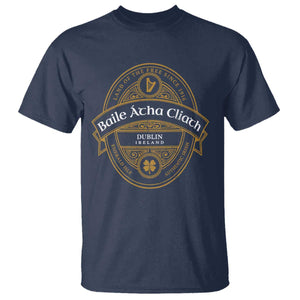 Dublin Ireland T Shirt Baile Atha Cliath Land Of The Free Since 1916 TS11 Navy Print Your Wear