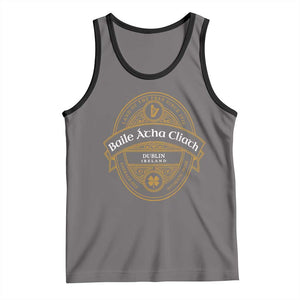 Dublin Ireland Tank Top Baile Atha Cliath Land Of The Free Since 1916 TS11 Deep Heather Black Print Your Wear