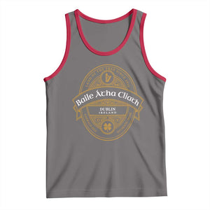 Dublin Ireland Tank Top Baile Atha Cliath Land Of The Free Since 1916 TS11 Deep Heather Red Print Your Wear