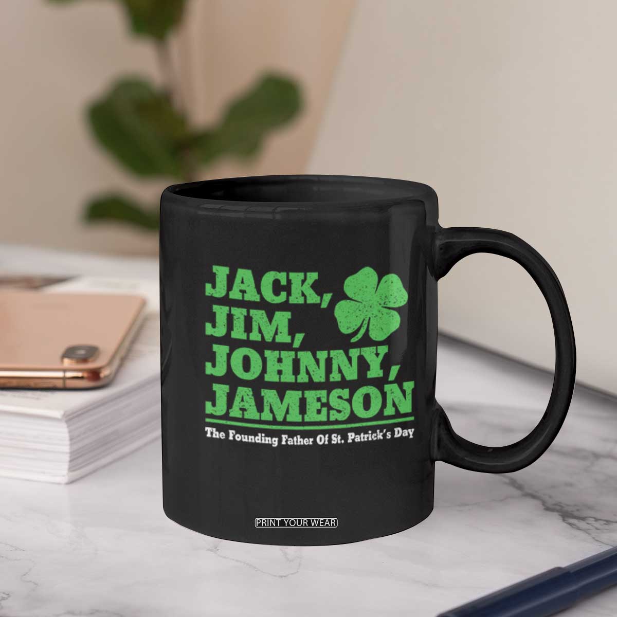 Funny St Patricks Day Irish Fathers Jack Jim Johnny Jameson Coffee Mug TS11 Print Your Wear